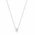 Colar Com Pedra Moissanite 6.5mm Prata Rodinada Moissanite - comprar online