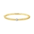 Bracelete 2 Tons Texturizado Com Zircônias Folheado A Ouro - comprar online