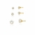 Trio De Ponto De Luz Estrela Folheado A Ouro - comprar online