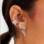 Piercing Fake Com Zircônias Folheada A Ródio na internet