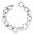 Pulseira Elos Ovais Lisos Fecho Bóia Prata 925 - comprar online