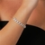 Pulseira Elos Cravejado De Zircônias Prata 925 na internet