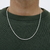 Corrente Masculina Pipoca Espelhada 2,2mm em Prata 925 - Prataê
