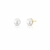 Brinco Perola Shell Com Contorno De Zirconias Folheada A Ouro - comprar online