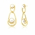Brinco Gota Pendulo Com Perola Shell Folheado A Ouro - comprar online