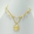 Pulseira dupla com medalha amem - comprar online