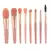 Kit C/ 8 Peças Lindas Conjunto de Pinceis de Maquiagem Moderno C/ Estojo Transp - loja online