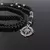 Colar de obsidiana preta fosca de 6 mm com pingente de bússola - Era Zen 8