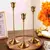 Conjunto de 3 castiçais de mesa vintage elegantes - comprar online