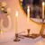 Imagem do Conjunto de 3 castiçais de mesa vintage elegantes