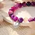 Imagem do Conjunto ametista coluna hexagonal colar e pulseira