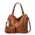 Imagem do Conjunto de bolsa de couro para mulheres, bolsa de grande capacidade