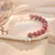Conjunto ametista coluna hexagonal colar e pulseira