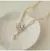 Colar pérola frisado branco - loja online
