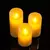 Velas de carga USB led decorativo, 1 ou 3 peças, controle remoto