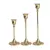 Conjunto de 3 castiçais de mesa vintage elegantes - comprar online