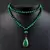 Natural malaquita pedra frisado colares e pulseiras - comprar online