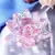 Estatueta de flor de lótus de cristal na internet