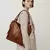 Imagem do Conjunto de bolsa de couro para mulheres, bolsa de grande capacidade