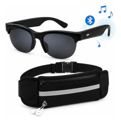Kit Premium Óculos Bluetooth + Spray Veicular Automotivo Oculos Preto - comprar online