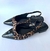 Sara - Slingback Animal Print Bico Fino Preto - comprar online