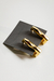BRINCO EARHOOK VERTICE FACETADO DOURADO - loja online