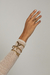 BRACELETE ENTRELAÇADA DOURADO na internet