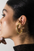 BRINCO EAR HOOK MAXI CIRCULAR DOURADO
