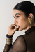 BRINCO EAR HOOK MAXI CIRCULAR DOURADO - comprar online