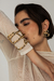 BRACELETE ENTRELAÇADA DOURADO - loja online