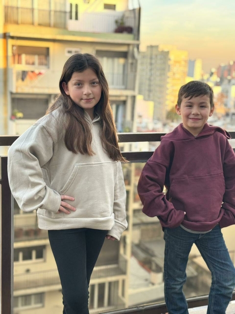 BUZOS OVERSIZE NIÑOS Y NIÑAS LISO FRISA COLORES - CALIDAD PREMIUM CODIGO: 10001 - comprar online