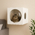 Casinha Suspensa para Gatos MDF Alto Padrão – Nicho de Parede Moderno com Visor Acrílico e Almofada - comprar online