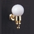 Lámpara de pared bombilla blanca - comprar en línea