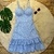 VESTIDO CURTO FLORZINHA AZUL - comprar online