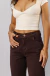 Wide leg marrom - comprar online