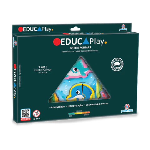 Brinquedo EducaPlay Artes e Formas - Sortido - Polibrinq - comprar online