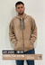 SS25 CAMPERA PLUSH CON PIEL BEIGE