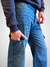 JEAN MOM CARGO AZUL - tienda online