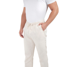 Calça Jogger Linho Palha - comprar online