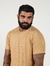 Camisa Raglan Bege Texturizada - loja online