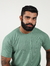 Camisa Raglan Básica Verde Texturizada - usebrooks