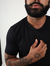 Imagem do Camisa Gola Ziper Preta