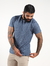 Camisa Básica Azul Texturizada - usebrooks