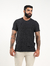 Camisa Básica Preta Texturizada - loja online
