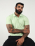 Camisa Gola Polo Suedine Verde Claro