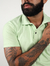 Camisa Gola Polo Suedine Verde Claro na internet