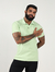 Camisa Gola Polo Suedine Verde Claro na internet
