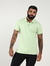 Camisa Gola Polo Suedine Verde Claro - comprar online