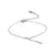 Pulseira Y Delicada Cravejada com Pedra Zircônia - loja online