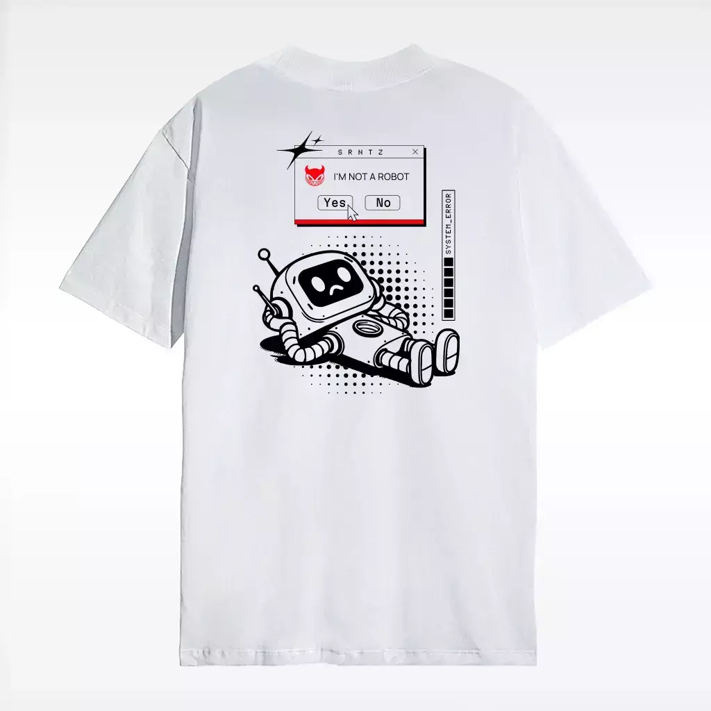 Camiseta I'm not a robot - Street - Branca